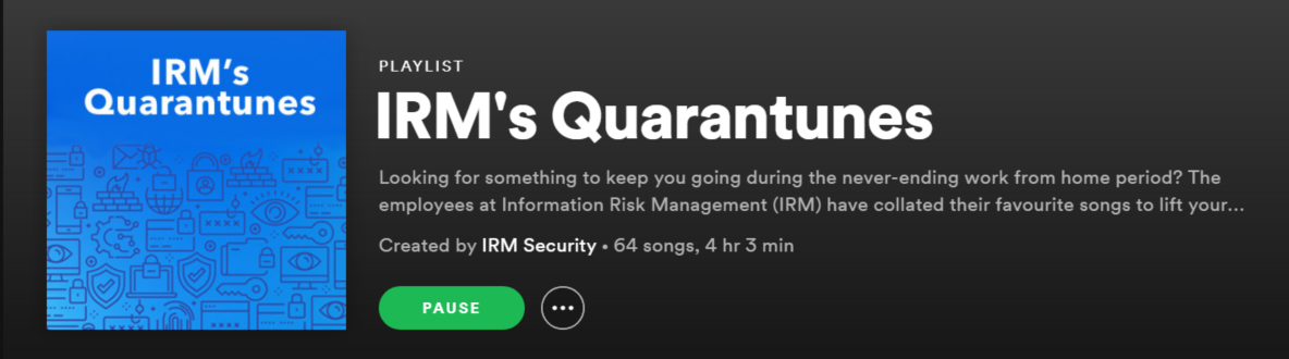 IRM Quarantunes Playlist